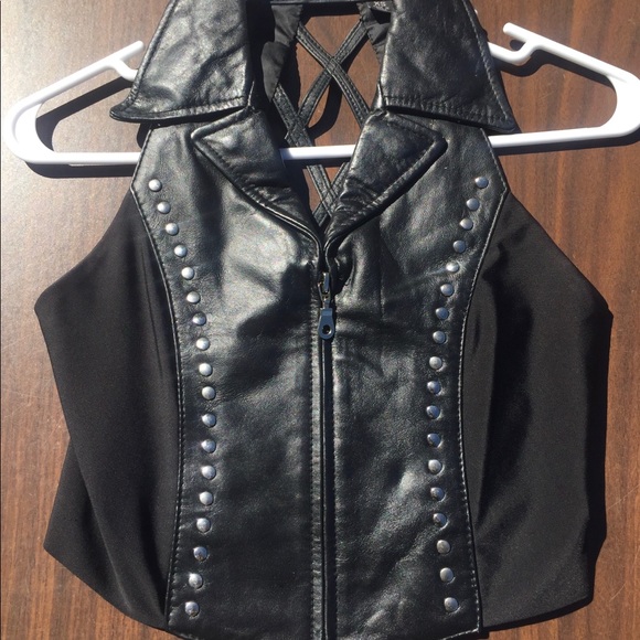 vance leather vest